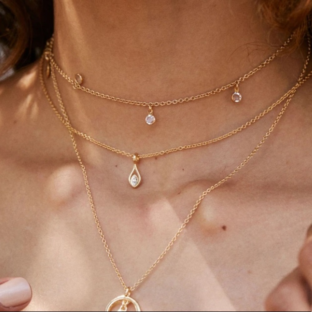 Bryan Anthonys raindrop shaped necklace